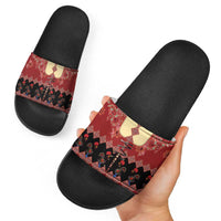 Portugal National Costume Slide Sandals Barcelos Rooster Patterns - Wonder Print Shop