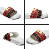 Portugal National Costume Slide Sandals Barcelos Rooster Patterns - Wonder Print Shop