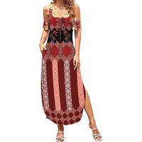 Portugal National Costume Summer Maxi Dress Barcelos Rooster Patterns - Wonder Print Shop