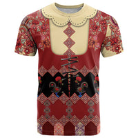 Portugal National Costume T Shirt Barcelos Rooster Patterns - Wonder Print Shop