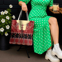 Portugal National Costume Tote Bag Barcelos Rooster Patterns - Wonder Print Shop