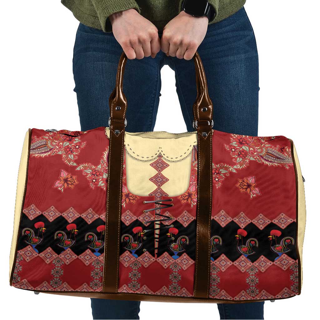 Portugal National Costume Travel Bag Barcelos Rooster Patterns - Wonder Print Shop