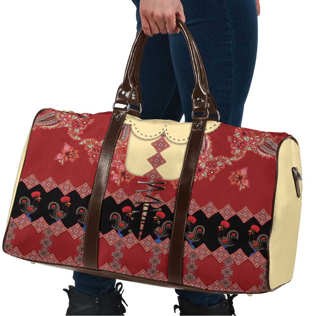 Portugal National Costume Travel Bag Barcelos Rooster Patterns - Wonder Print Shop
