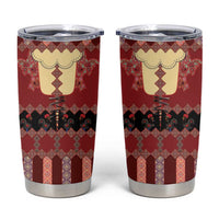 Portugal National Costume Tumbler Cup Barcelos Rooster Patterns - Wonder Print Shop