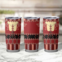Portugal National Costume Tumbler Cup Barcelos Rooster Patterns - Wonder Print Shop