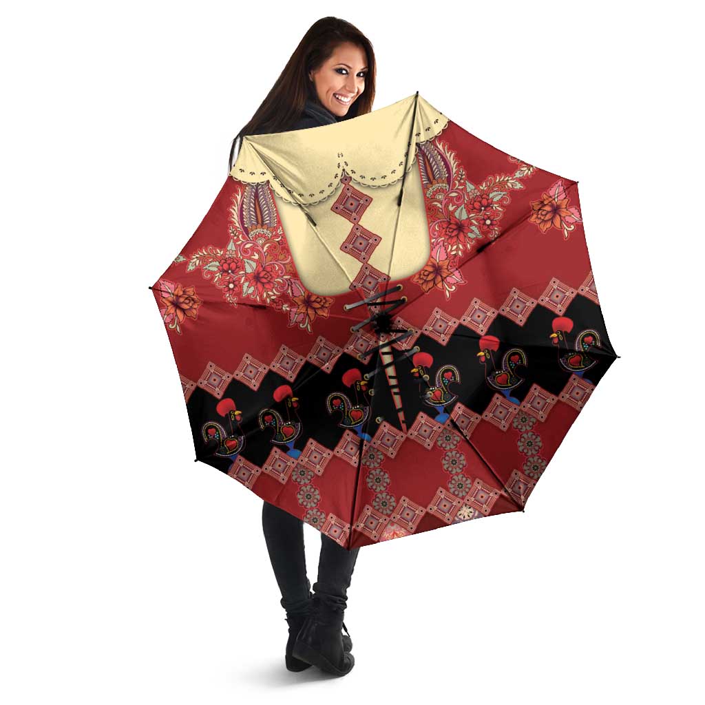 Portugal National Costume Umbrella Barcelos Rooster Patterns - Wonder Print Shop