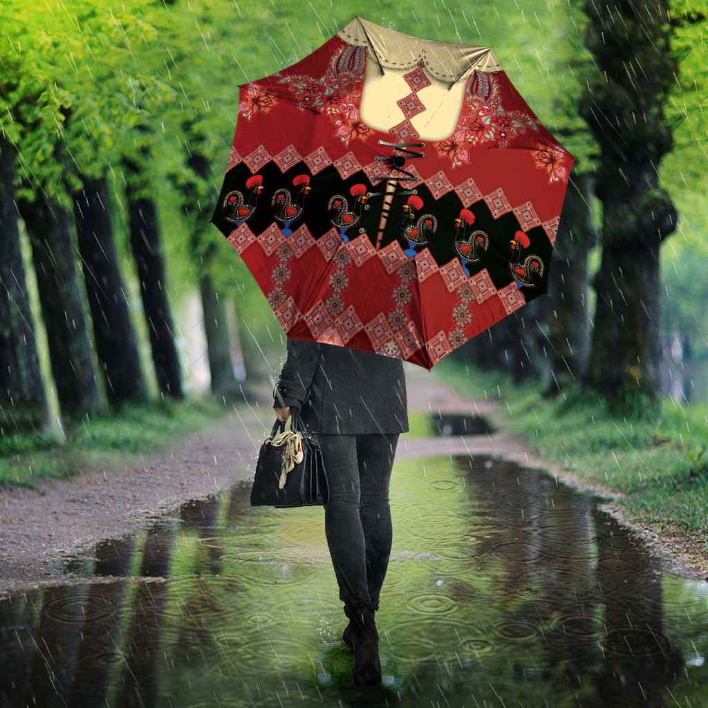 Portugal National Costume Umbrella Barcelos Rooster Patterns - Wonder Print Shop