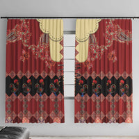Portugal National Costume Window Curtain Barcelos Rooster Patterns - Wonder Print Shop