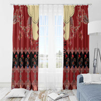 Portugal National Costume Window Curtain Barcelos Rooster Patterns - Wonder Print Shop