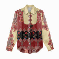 Portugal National Costume Women Casual Shirt Barcelos Rooster Patterns - Wonder Print Shop