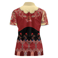 Portugal National Costume Women Polo Shirt Barcelos Rooster Patterns - Wonder Print Shop