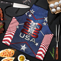United States Soccer Apron American Flag Stars Trophy