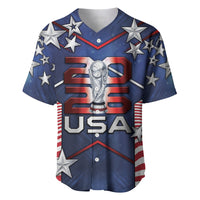 Custom United States Soccer Baseball Jersey American Flag Stars Trophy
