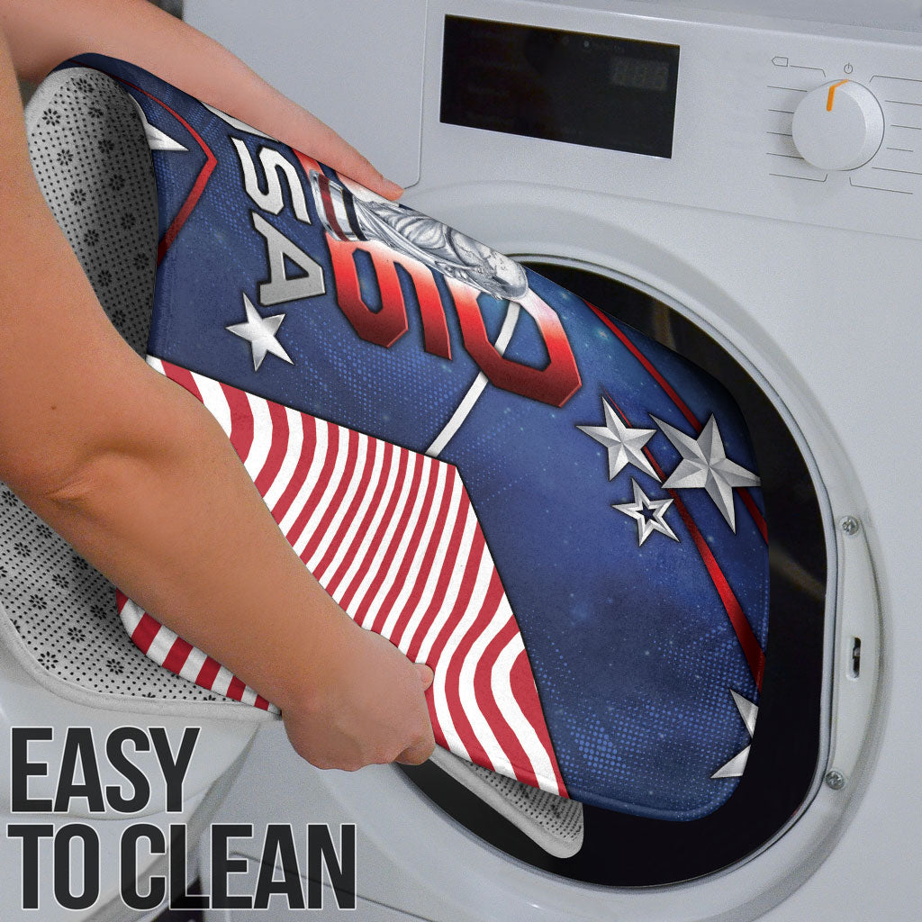United States Soccer Bathroom Set American Flag Stars Trophy