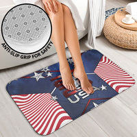 United States Soccer Bathroom Set American Flag Stars Trophy