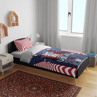 United States Soccer Bedding Set American Flag Stars Trophy