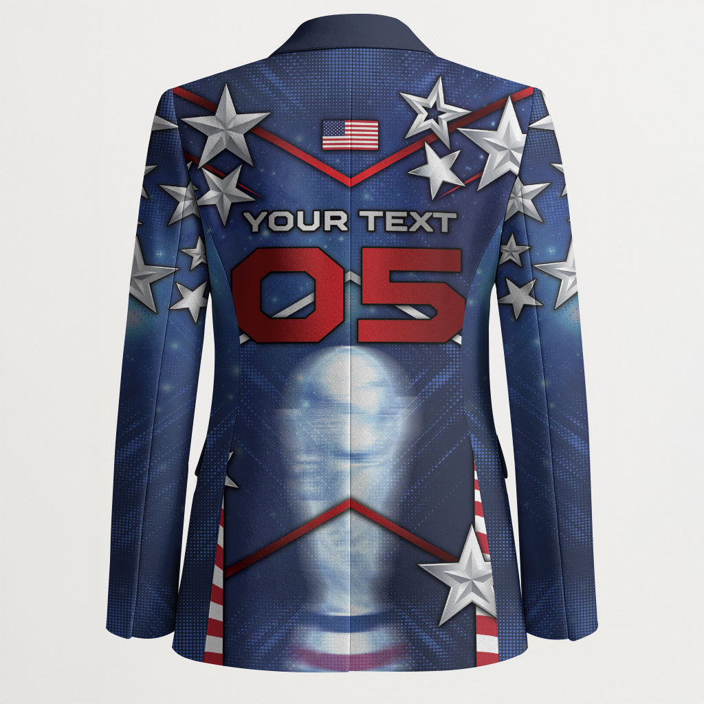 Custom United States Soccer Blazer American Flag Stars Trophy
