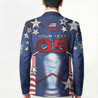Custom United States Soccer Blazer American Flag Stars Trophy