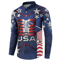 Custom United States Soccer Button Sweatshirt American Flag Stars Trophy