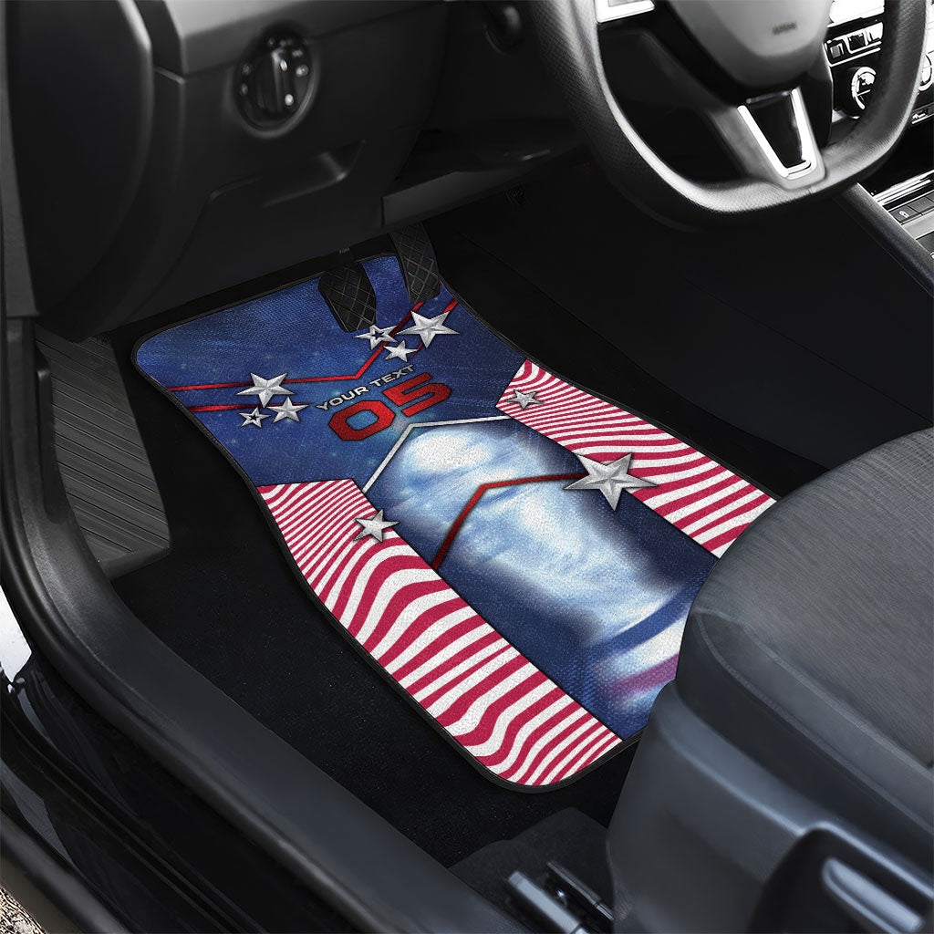 Custom United States Soccer Car Mats American Flag Stars Trophy