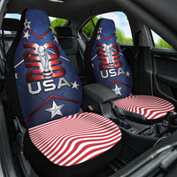 United States Soccer Car Seat Cover American Flag Stars Trophy