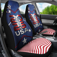 United States Soccer Car Seat Cover American Flag Stars Trophy