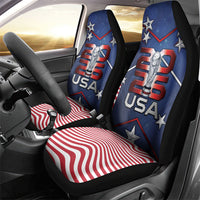 United States Soccer Car Seat Cover American Flag Stars Trophy