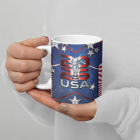 Custom United States Soccer Ceramic Mug American Flag Stars Trophy