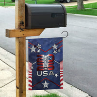 United States Soccer Garden Flag American Flag Stars Trophy