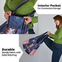 United States Soccer Grocery Bag American Flag Stars Trophy