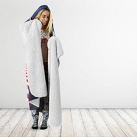 United States Soccer Hooded Blanket American Flag Stars Trophy