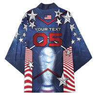 Custom United States Soccer Kimono American Flag Stars Trophy