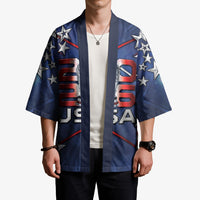 Custom United States Soccer Kimono American Flag Stars Trophy