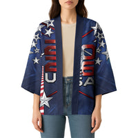 Custom United States Soccer Kimono American Flag Stars Trophy