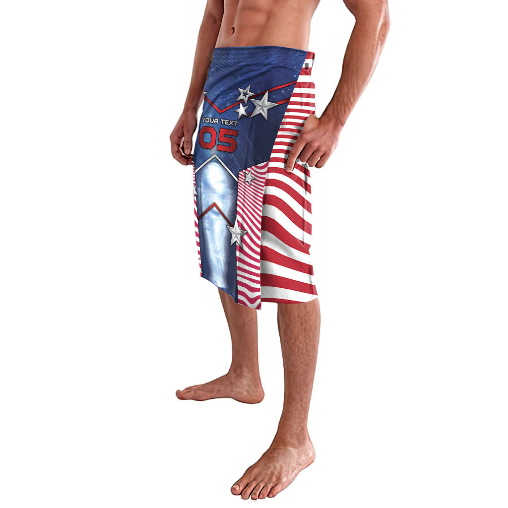 Custom United States Soccer Lavalava American Flag Stars Trophy