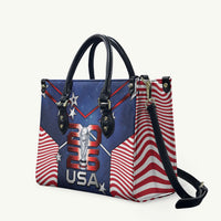 United States Soccer Leather Bag American Flag Stars Trophy