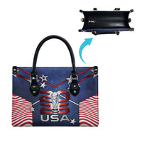 United States Soccer Leather Bag American Flag Stars Trophy