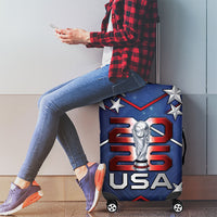 United States Soccer Luggage Cover American Flag Stars Trophy