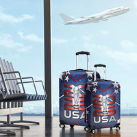 United States Soccer Luggage Cover American Flag Stars Trophy