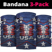 United States Soccer Neck Gaiter American Flag Stars Trophy