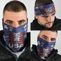 United States Soccer Neck Gaiter American Flag Stars Trophy