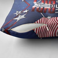 United States Soccer Pillow Cover American Flag Stars Trophy
