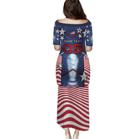 Custom United States Soccer Puletasi American Flag Stars Trophy