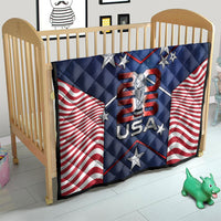 United States Soccer Quilt American Flag Stars Trophy