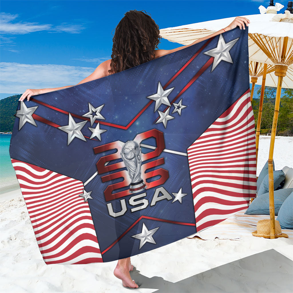 United States Soccer Sarong American Flag Stars Trophy