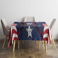 United States Soccer Tablecloth American Flag Stars Trophy