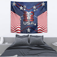 United States Soccer Tapestry American Flag Stars Trophy