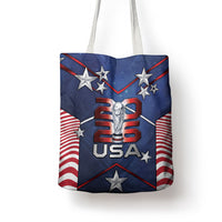 United States Soccer Tote Bag American Flag Stars Trophy