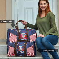 United States Soccer Travel Bag American Flag Stars Trophy