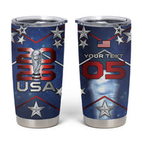 Custom United States Soccer Tumbler Cup American Flag Stars Trophy